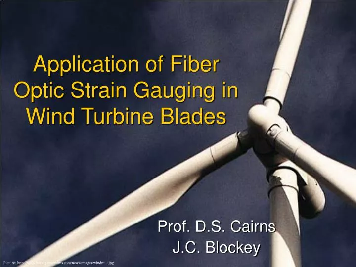 application of fiber optic strain gauging in wind turbine blades