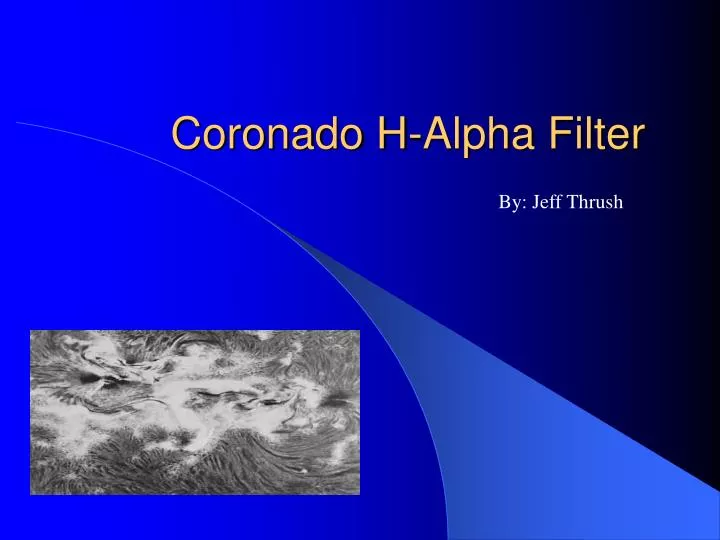 coronado h alpha filter
