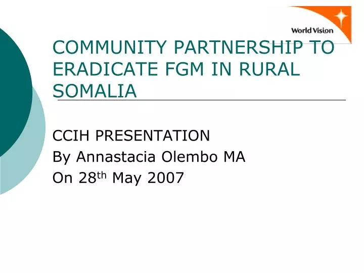 community partnership to eradicate fgm in rural somalia