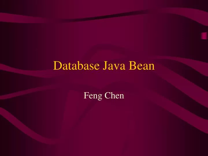 database java bean