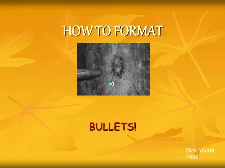 how to format