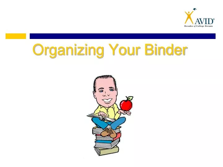 organizing your binder