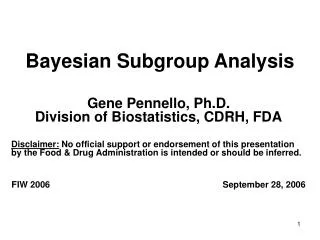 Bayesian Subgroup Analysis