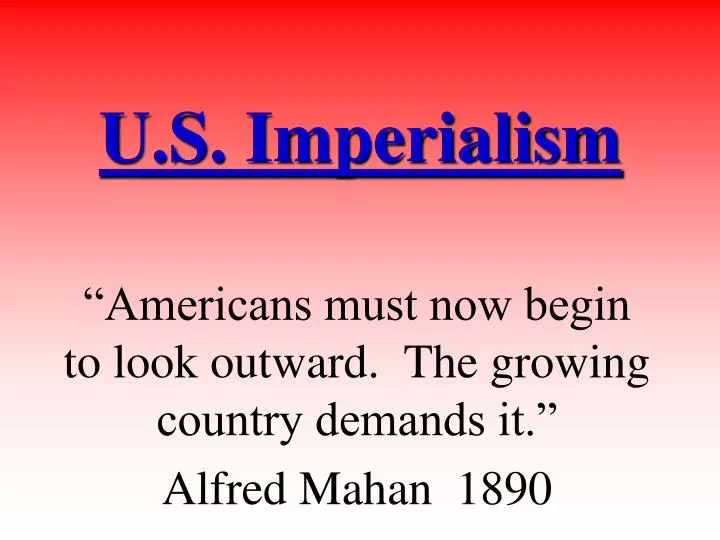 u s imperialism