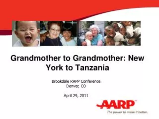 Grandmother to Grandmother: New York to Tanzania