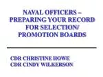 Preparing Naval Officers for Selection and Promotion Boards - slide 1
