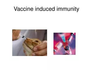 Vaccine induced immunity