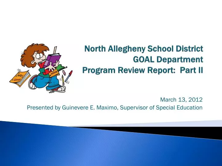 north allegheny school district goal department program review report part ii