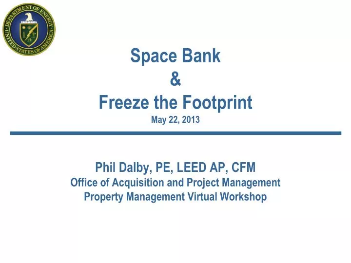 space bank freeze the footprint may 22 2013