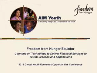 Freedom from Hunger Ecuador