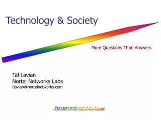 Tal Lavian Nortel Networks Labs tlavian@nortelnetworks