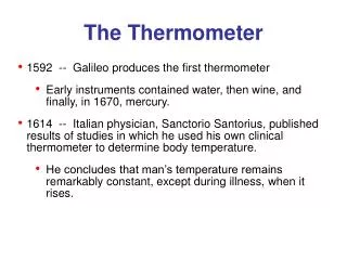 The Thermometer