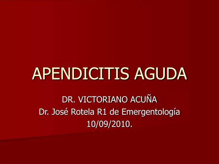 apendicitis aguda