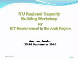 ITU Regional Capacity Building Workshop