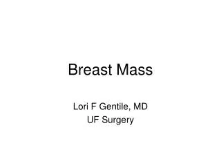 Breast Mass