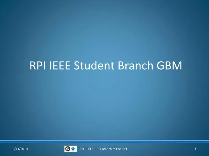 rpi ieee student branch gbm