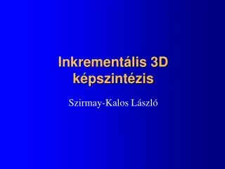 inkrement lis 3d k pszint zis