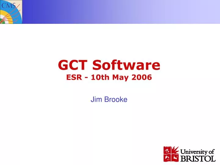 gct software esr 10th may 2006