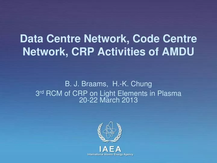 data centre network code centre network crp activities of amdu