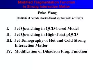 Modified Fragmentation Function in Strong Interaction Matter