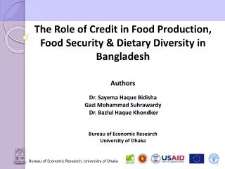 Bureau of Economic Research, University of Dhaka