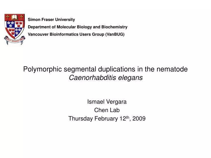 polymorphic segmental duplications in the nematode caenorhabditis elegans