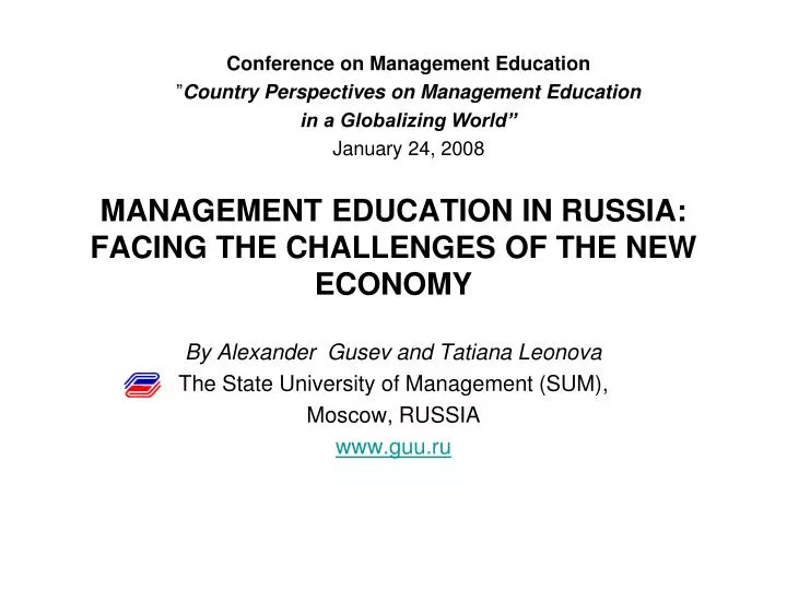 management education in russia facing the challenges of the new economy
