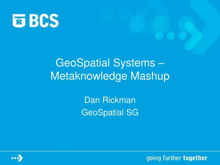 geospatial systems metaknowledge mashup