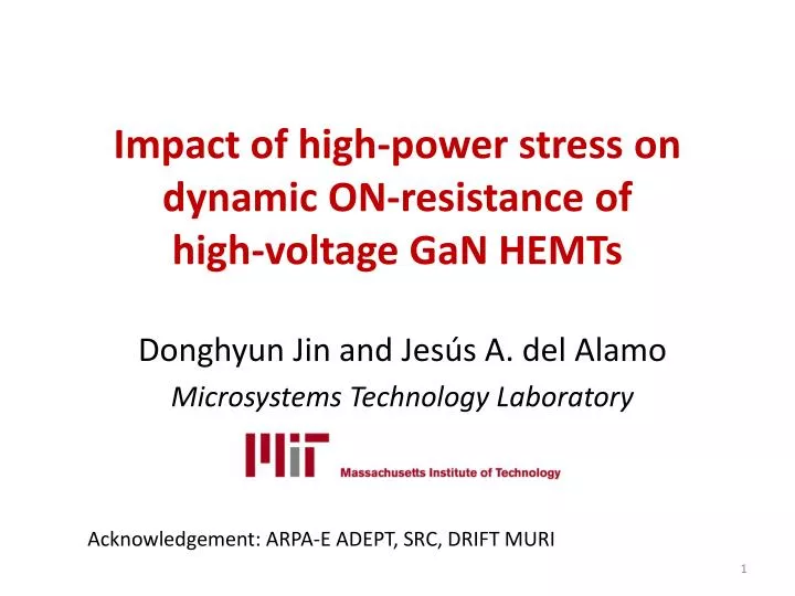 impact of high power stress on dynamic on resistance of high voltage gan hemts