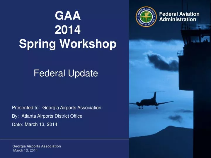 gaa 2014 spring workshop