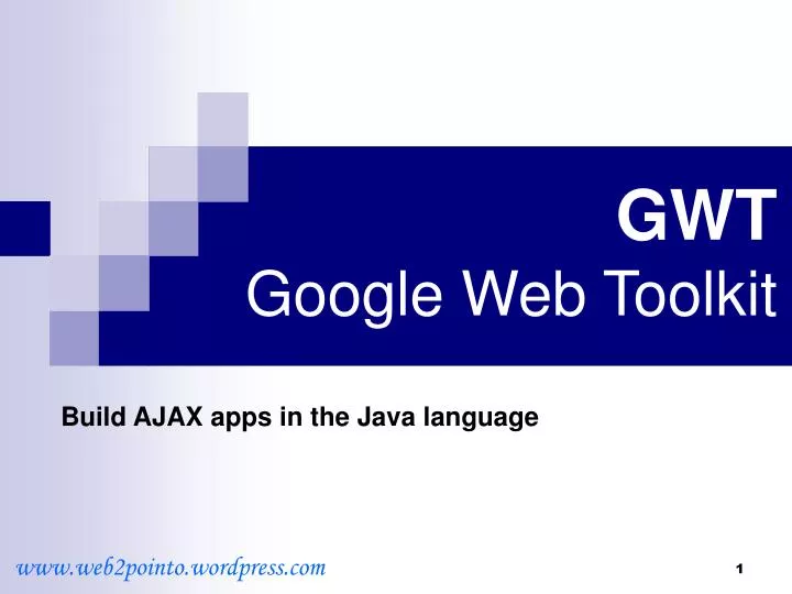 gwt google web toolkit