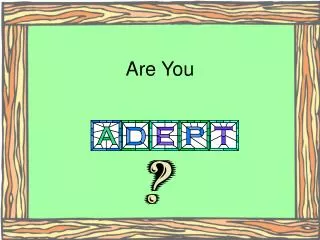 Are You