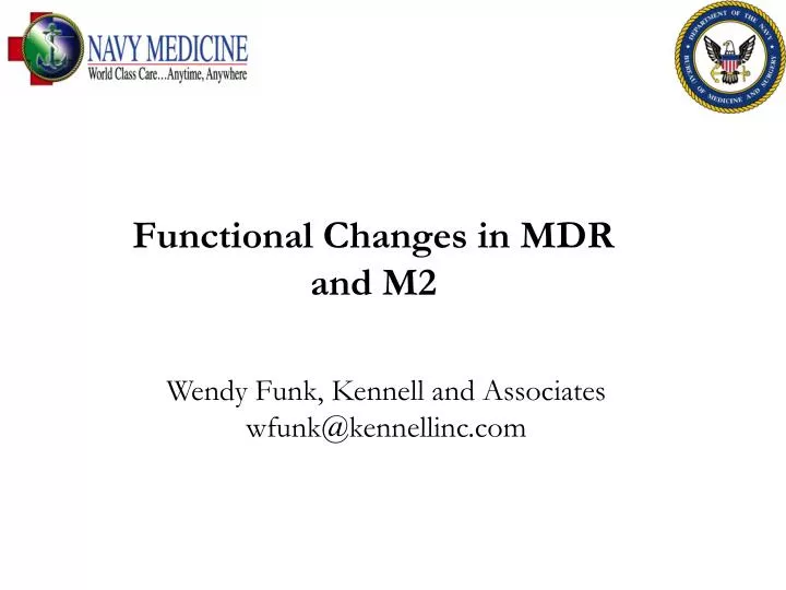 functional changes in mdr and m2
