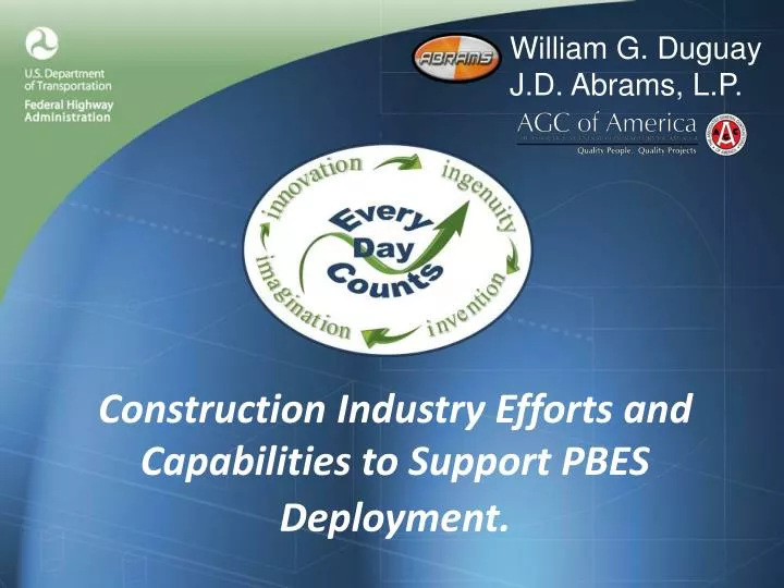 construction industry efforts and capabilities to support pbes deployment