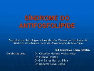 s ndrome do antifosfol pide