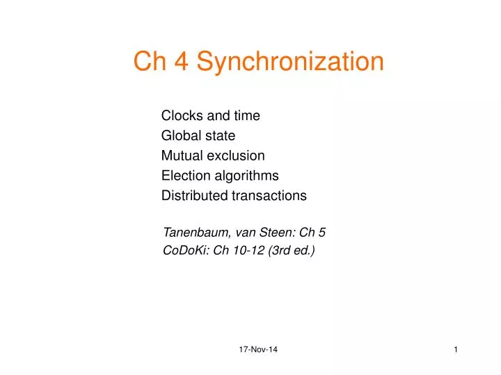 ch 4 synchronization