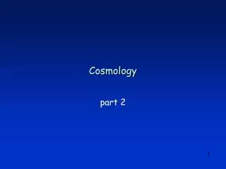 Cosmology