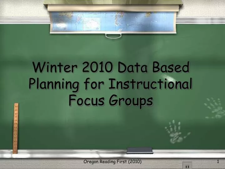 winter 2010 data based planning for instructional focus groups