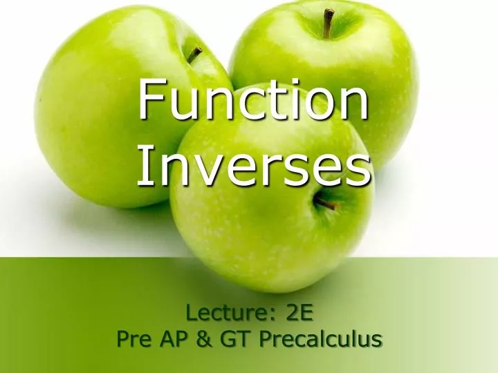 function inverses