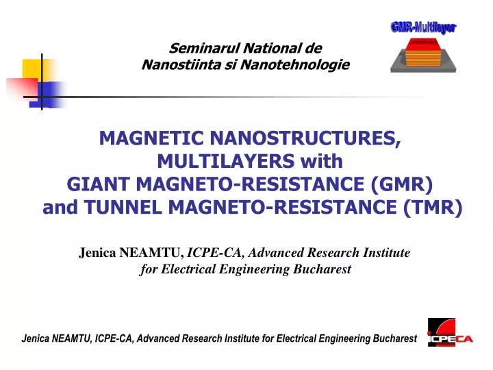 seminarul national de nanostiinta si nanotehnologie