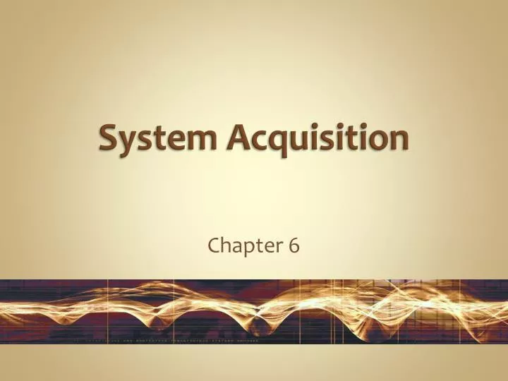 system acquisition