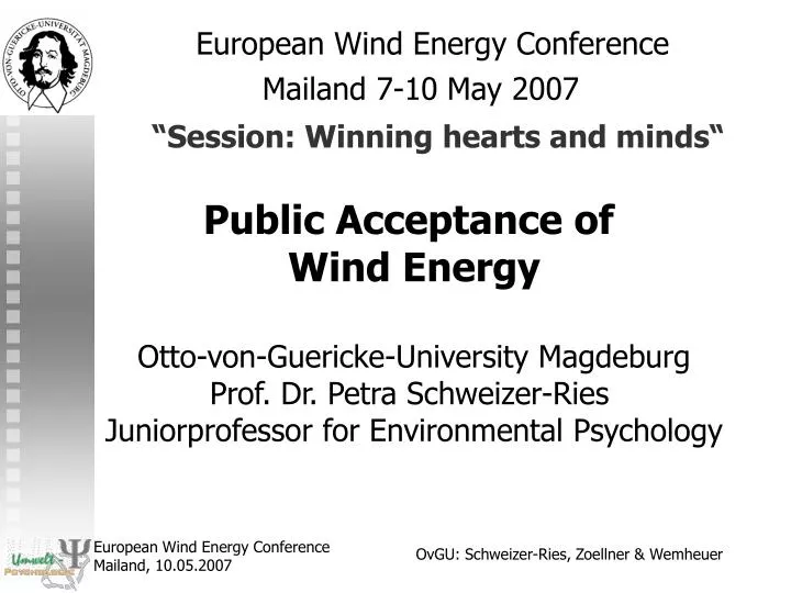 european wind energy conference mailand 7 10 may 2007 session winning hearts and minds