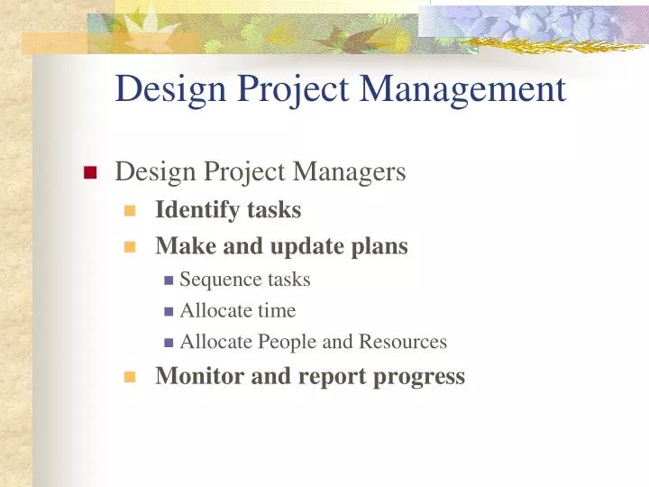 design project management