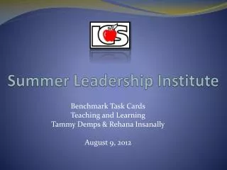 Summer Leadership Institute