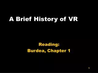 A Brief History of VR