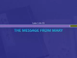 THE Message From Mary