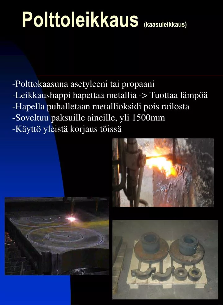 polttoleikkaus kaasuleikkaus