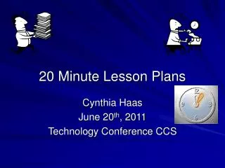 20 Minute Lesson Plans