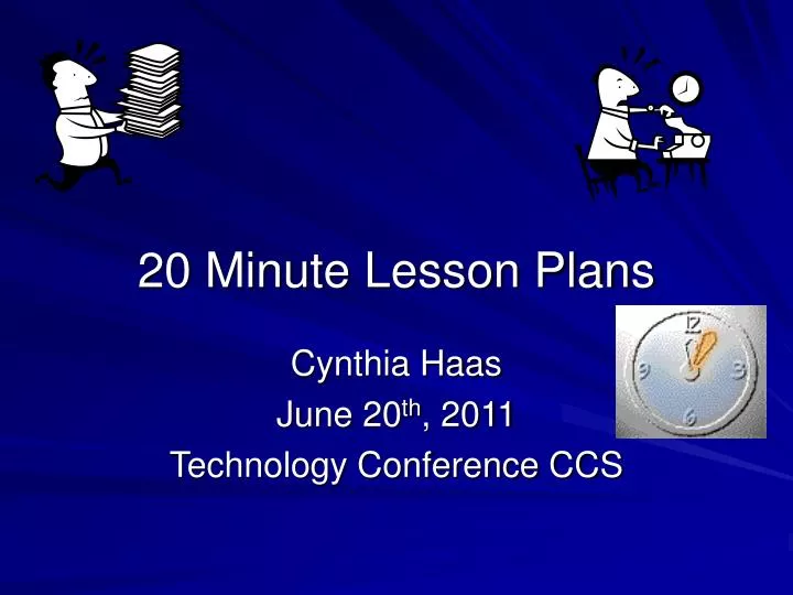 20 minute lesson plans