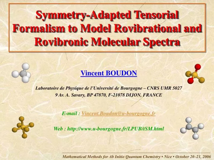 symmetry adapted tensorial formalism to model rovibrational and rovibronic molecular spectra